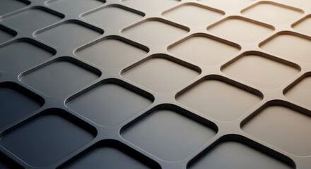 Modern tech grid with diamond cell pattern, futuristic structure design