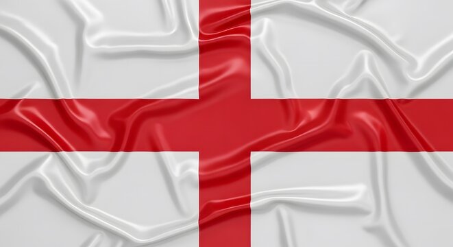 The flag of england with embossed design