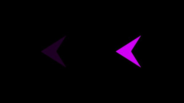 Left swipe directional arrow loop animation. arrows sign right to left animation concept.with on 4k video animation