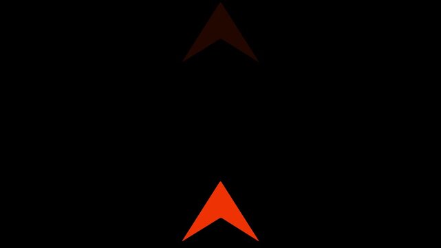 Left swipe directional arrow loop animation. arrows sign up to left animation concept.with on 4k video animation