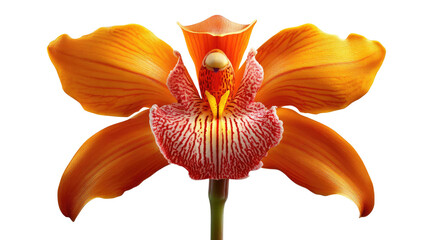 Plakat Orchid Blossom: An exquisite orchid showcases its vibrant petals, a testament to the delicate beauty and captivating allure of nature.