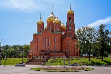 The Great Epiphany Cathedral in Klintsy on a summer day, Bryansk region of Russia