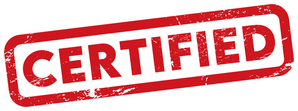 red certified stamp grunge texture. png