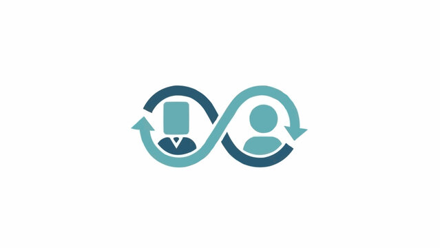 Infinity loop symbolizing human computer interaction.