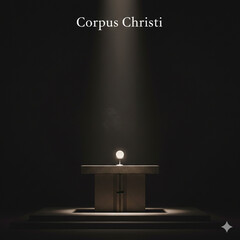 Corpus Christi Solemnity with Holy Eucharist and Monstrance in Church