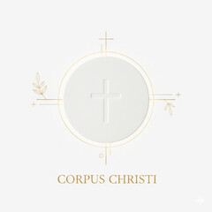 Corpus Christi Solemnity with Holy Eucharist and Monstrance in Church