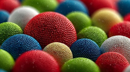 Fototapeta premium Colorful Textured Balls