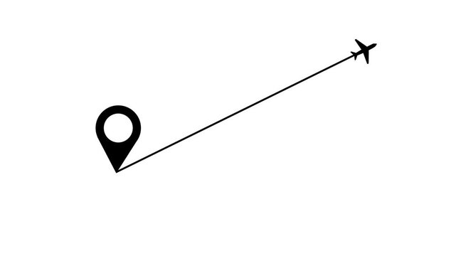 Location of the Country the name of the place with the location has been displayed, with white background,4k location video animation.