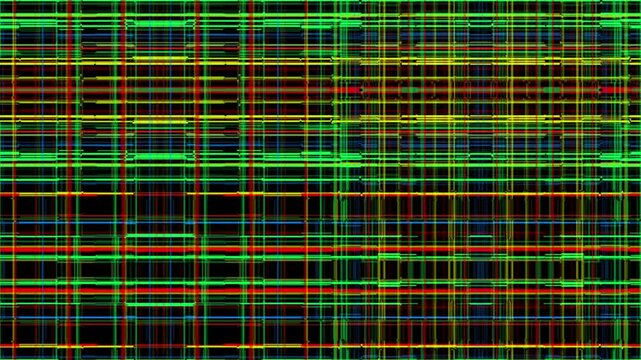 Glowing grid pattern
