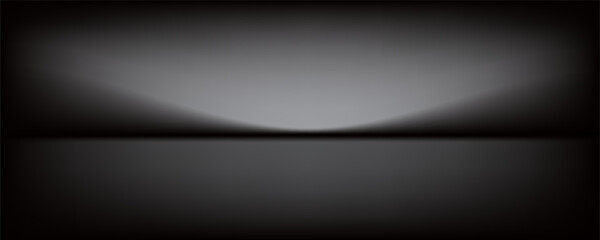 Fototapeta premium Abstract gradient podium background. Empty gray 3D studio background. Clean scene for product presentation mockup template. eps 10