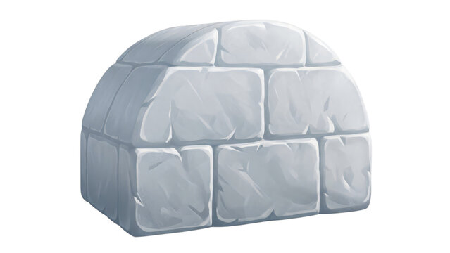 An igl igl that is made out of ice and ice cubes.