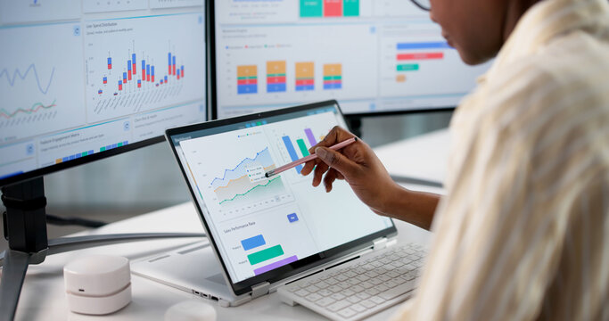 Market Researcher Analyzing Financial Trends