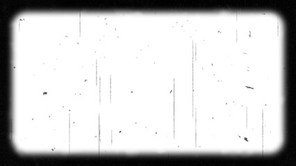 old tv frame noise, grain and scratch on transparent background, png retro vintage isolated overlay social media design element © AIDIN