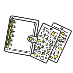 シール帳用透明バインダーとシール