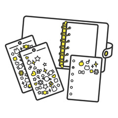 シール帳用透明バインダーとシール