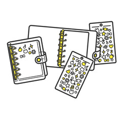 シール帳用透明バインダーとシール