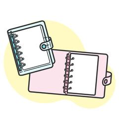 シール帳として使える透明バインダー