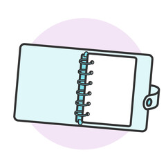 シール帳として使える透明バインダー