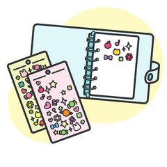 シール帳用透明バインダーとシール