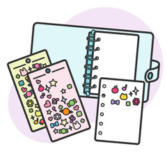 シール帳用透明バインダーとシール