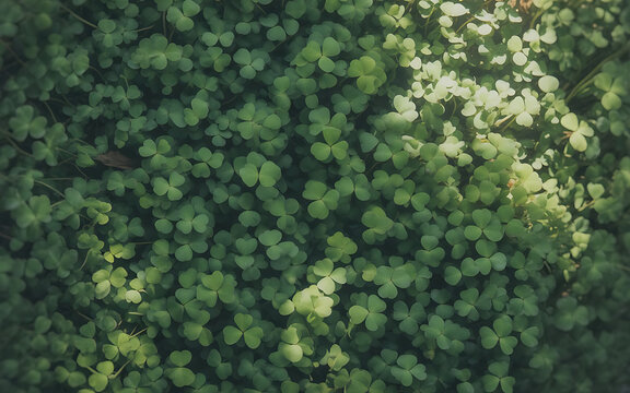 Overhead close-up of fresh green broccoli florets texture in natural sunlight for healthy eating concept