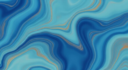 Obraz premium A vibrant abstract background with swirling blue and gold patterns