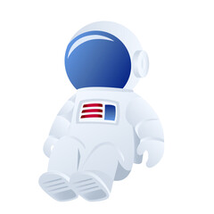 Astronomy astronaut flat icon © Rasco Designs