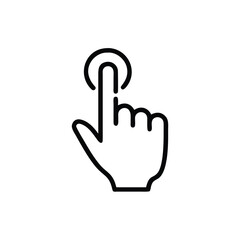 Obraz premium handcursor, clickicon, pointerhand, buttonclick, minimalcursor, cleanline, flatdesign, modernicon,