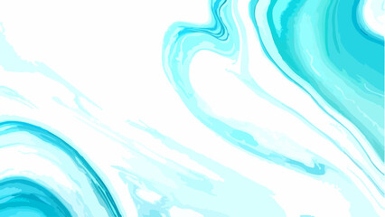 Vector Aqua abstract fluid art with captivating wave-like patterns and marbled textures, perfect for backgrounds and creative designs. Evokes a sense of flow and movement.