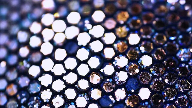 A close up of a patterned surface with a lot of small dots. A close up of a patterned surface with a lot of small dots. The dots are of different sizes and colors.