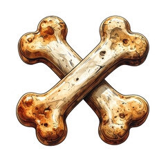 Wooden cross on black background with small hole in the middle cross.