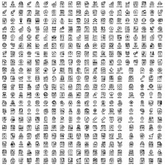 6000 Linear Vector Icons Library &ndash; Professional Thin Stroke UI UX Business Medical Travel Finance Set