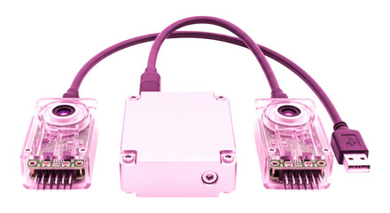 Multi port USB hub computer connectivity device isolated technology accessory