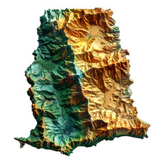 Map of ireland with leaves top and bottom map showing the location.