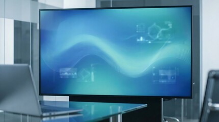 Fototapeta premium Blue Gradient Fintech Hero