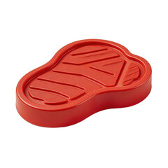 Obraz premium Red Steak - Shaped Plastic Food Tray
