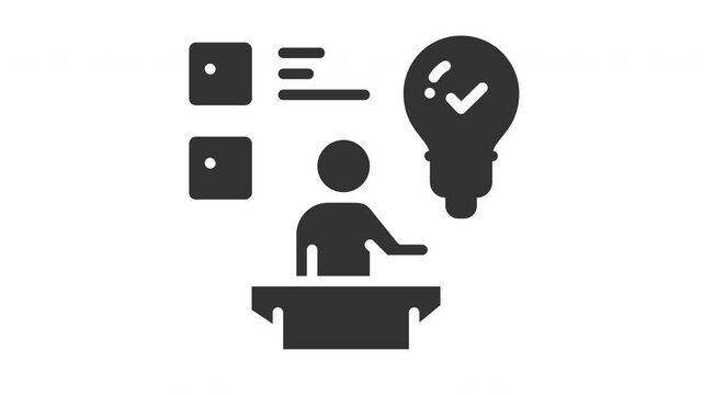 Animated conclusion icon