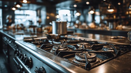 Professional kitchen gas stove range burners