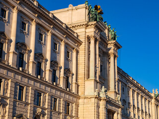 Fototapeta premium Hofburg Imperial Palace in Vienna, Austria on a beautiful sunny winter day