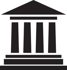 goverment court hall icon illustrator design 
