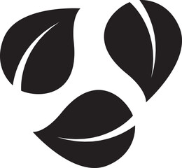 leaf plant nature cycle logo icon illustrator design 