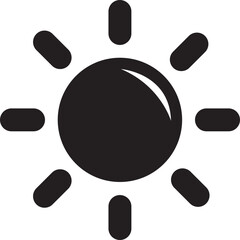 sun icon illustrator design 