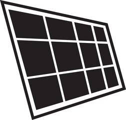 solar cell icon illustrator design 