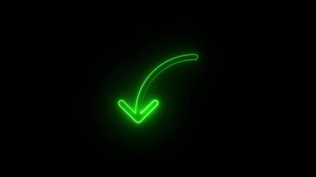 Growing business arrow on black. Profit arow .Business concept, growing chart. Concept of sales neon  icon with arrow moving up.  Arrow With Growing Trend,4k