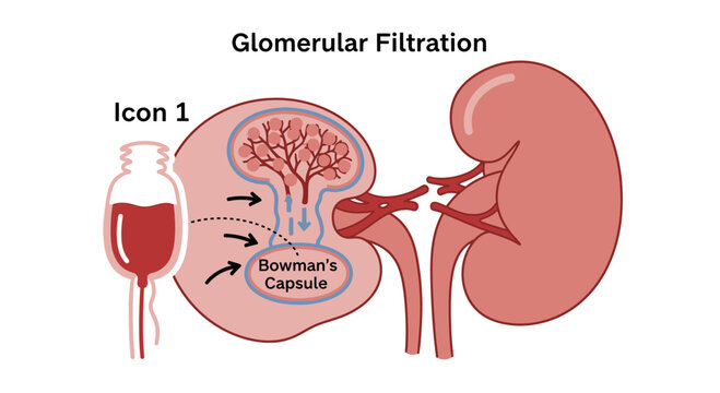 Glomerular Filtration: Kidney Anatomy and Blood Filtering Process