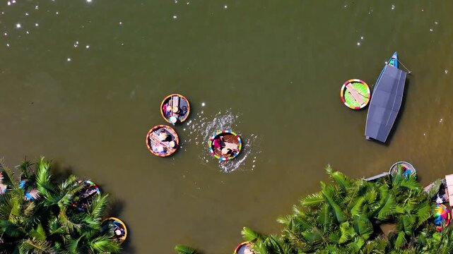 Vietnamese Basket Boat Ride in Bay Mau Coconut Forest, Hoi An