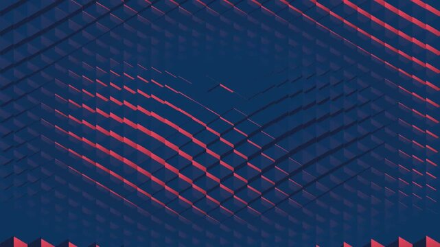 Isometric Moving Cubes Wave 1080p Seamless Loop