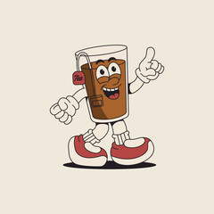 vector illustration of a cup of tea