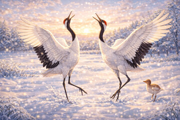 動物-タンチョウ