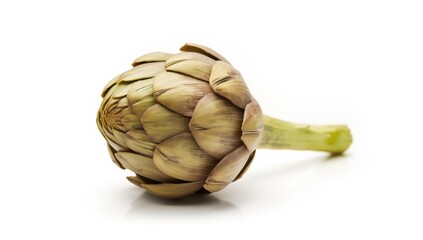 Fototapeta premium Artichoke on a light backdrop